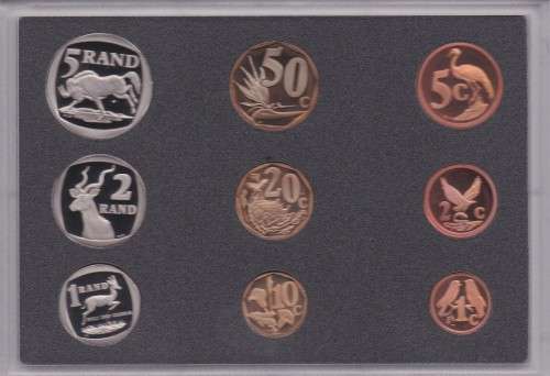# 1999 SOUTH AFRICAN PROOF COIN SET AS ISSUED BY SA MINT #
