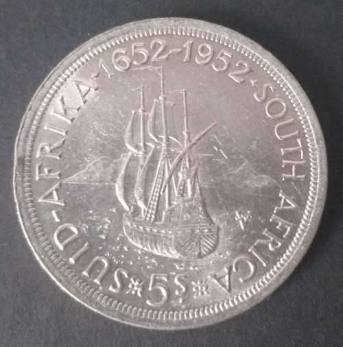 # 5 SHILLINGS - 1952 - 5 SHILLINGS SILVER COIN  #