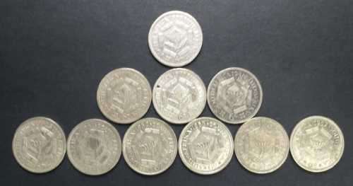 6 Pence - 1933, 41, 42, 48, 50, 51, 52, 53, 54, & 57 - 10 x 6 Pence SILVER COINS
