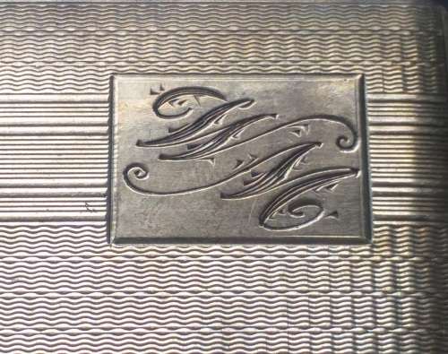 STERLING SILVER - BIRMINGHAM HALLMARKED CIGARETTE CASE - DATED 1945 BY FREDERICK FIELD Ltd - 188.2g