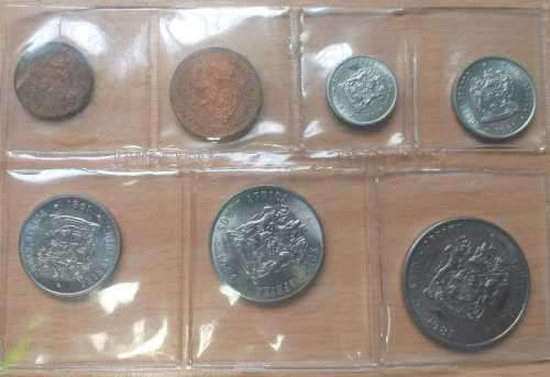 1981 UNC Coin Set as Issued by SA Mint