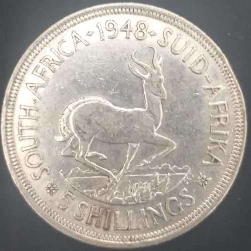 SILVER 80% - 5 Shillings - 1948 (3 x Available)