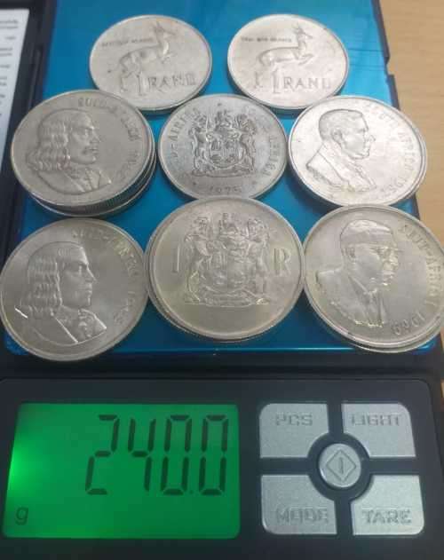 SILVER 80% - R1 Coins - 1966, 67, 68, 69, 75 - (16 x Available)