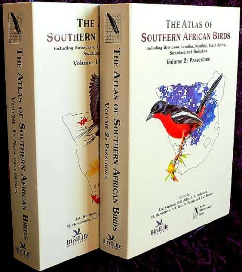 `THE ATLAS OF SOUTHERN AFRICAN BIRDS` - DOUBLE VOLUME, 1997 BY MULTIPLE AUTHORS