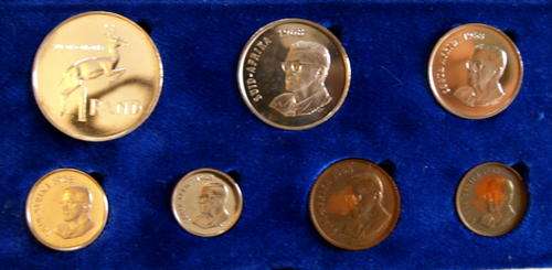 # 1968 - SA Proof Coin Set in Original Blue Box as issued by SA Mint #