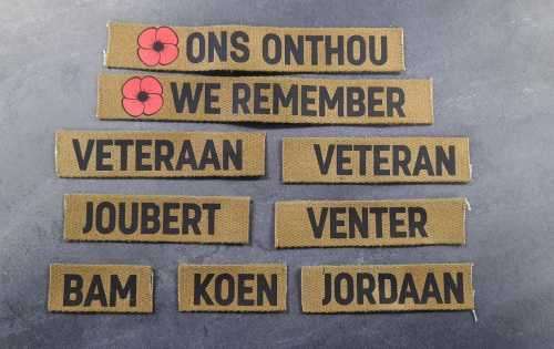 New Repro Custom SADF Nutria Nametapes