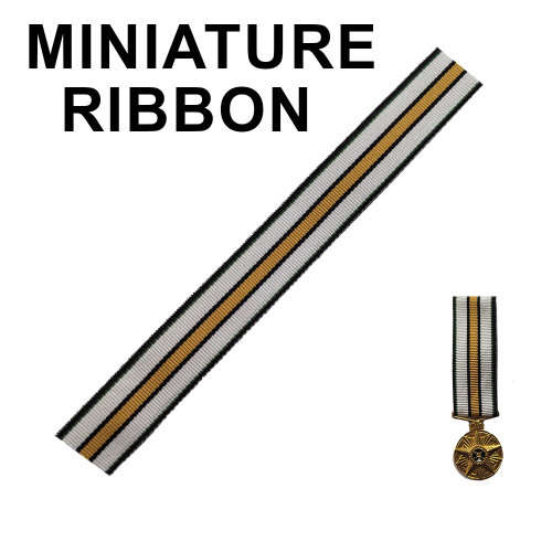Decoration for Outstanding Service in the South African Railways Police (SMO) 1966 Ribbon -Miniature
