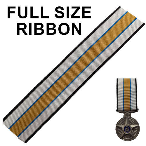 South African Railways Police Star for Merit (1966) Ribbon - FullSize