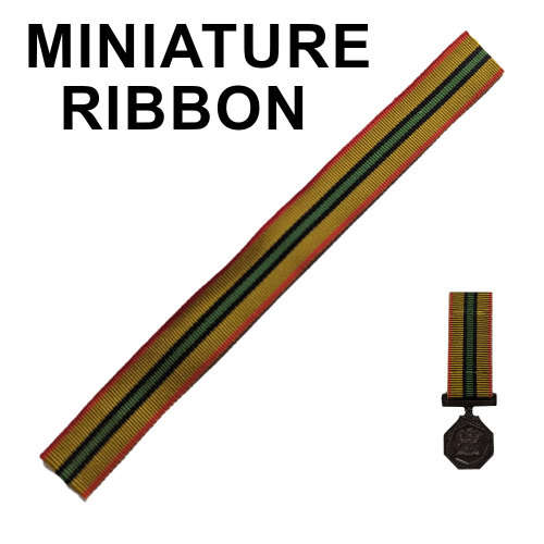 South African Railways Police Medal For Faithful Service (1980) Ribbon - Miniature
