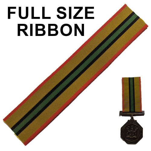 South African Railways Police Medal For Faithful Service (1980) Ribbon - FullSize