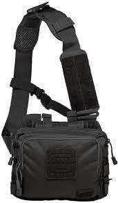 5.11 Tactical 2-Banger Bag, Weatherproof, Gun Concealment, Multiple Magazine Storage - Black