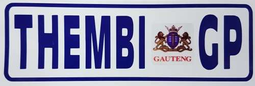Mini Number plate Sticker - with ANY name