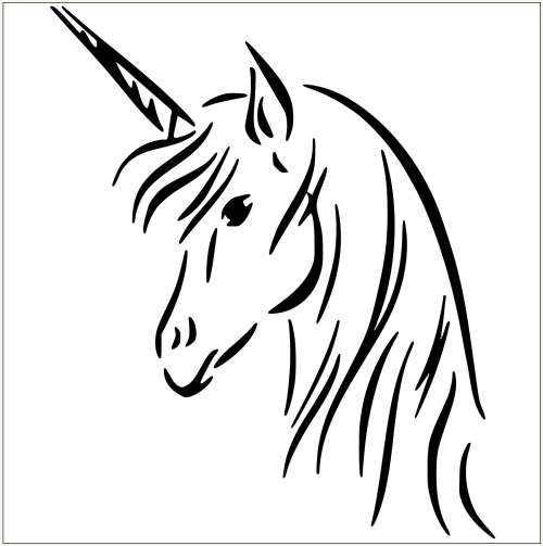 Unicorn head Vinyl Decal Sticker