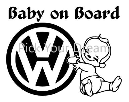 VW Baby on Board Vinyl Sticker