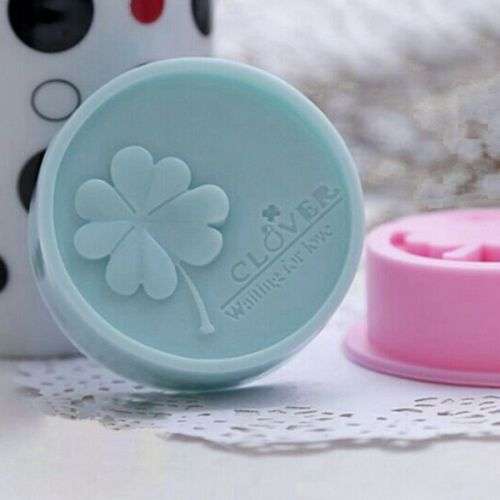 3D Round Lucky Clover Silicone Soap Mould