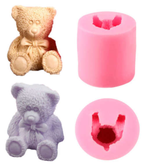 3D Teddy Bear Silicone Mould