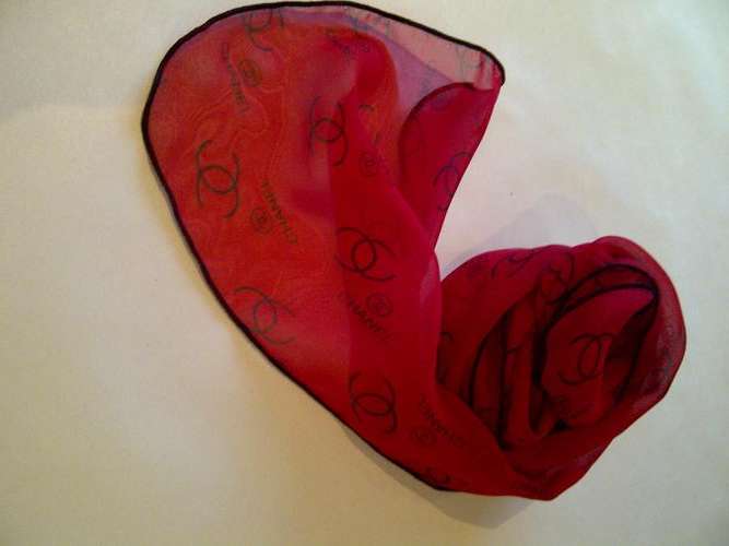 Stunning Chanel look alike Silk Chiffon Scarve