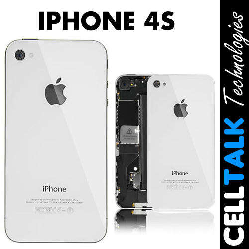 iPhone 4S Original Glass Back Cover WHITE