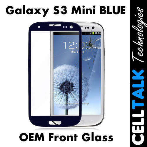 Front Glass Touch Digitizer For Samsung Galaxy S3 Mini i8190 BLUE