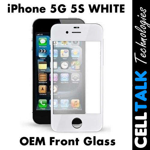 Front Glass Touch Digitizer For iPhone 5G 5S WHITE
