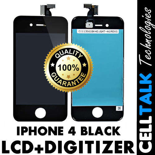 Retina Display LCD + Digitizer With Frame For Apple iPhone 4G BLACK
