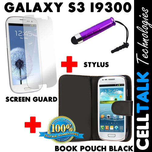 ** SPECIAL** Samsung Galaxy S3 Flip Type Book Pouch + Screen Protector + Stylus **SPECIAL**