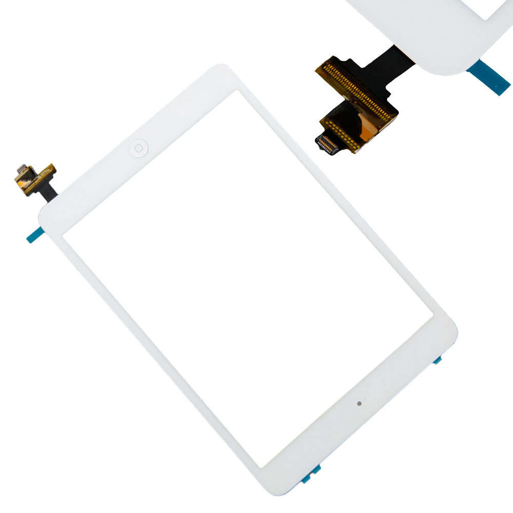 iPad Mini OEM Digitizer Glass + IC Soldered With Adhesive for Apple iPad Mini - WHITE