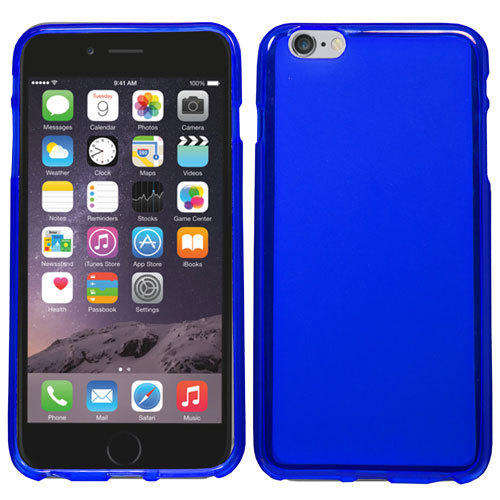 TPU Soft Gel Silicone Case For iPhone 6 Plus **BLUE**