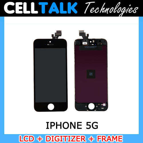 iPhone 5 LCD + Digitizer + Frame BLACK Tested Before Shipped 100% Working