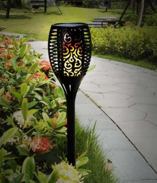 Outdoor Waterproof Flickering Flame Solar Torch Light Garden Lamp Outdoor Landscape Decoration safe
