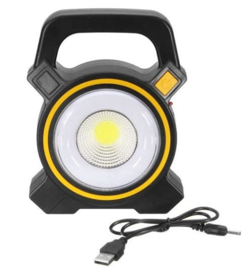 30W Solar Portable Rechargeable LED Flood Light Outdoor Garden Work Spot Lamp