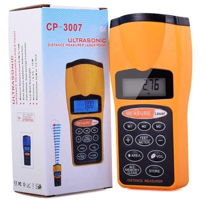Distance Measure - Laser Distance Measurer - Ultrasonic Laser Distance Measure Pointer