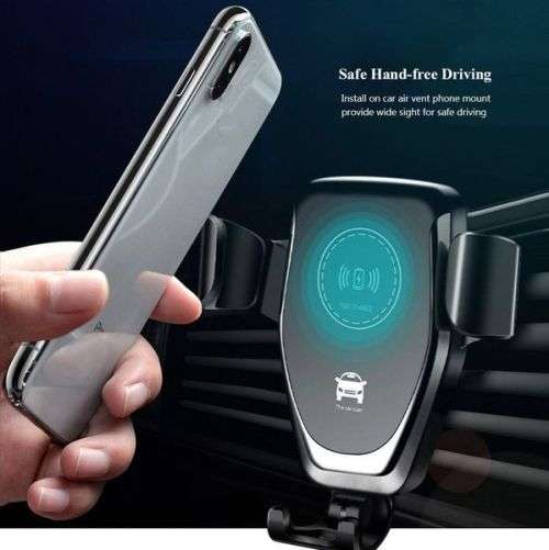 Universal Wireless Qi Fast Charging Car Charger