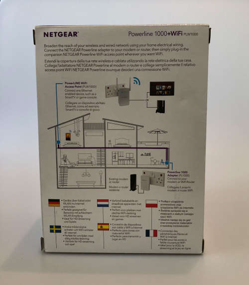 Netgear Powerline 1000+Wifi extender set (PWL1000-100PES)