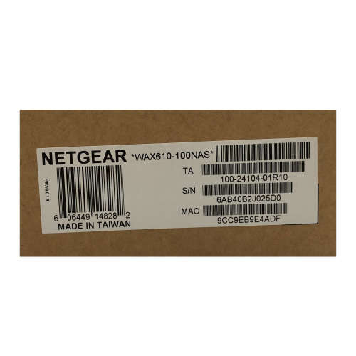Netgear WiFi 6 Indoor Access Point (WAX610-100EUS)