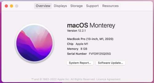 Apple MacBook Pro M1 (2020) 13-inch 256GB (plus protective hardshell and carry case)