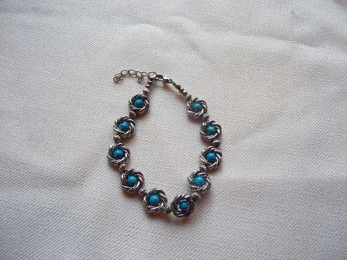Turquoise Tibetan Silver Bracelet