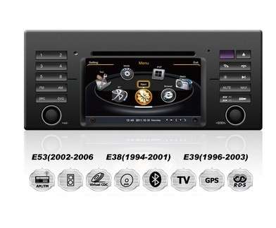 BMW E39 E53 X5 car dvd gps 3G USB host S100 A8 chipset DVR 3-zone v-20