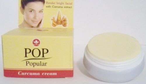 Pop Popular Facial (TUMERIC + KOJIC) Curcuma Whitening Cream 4g.