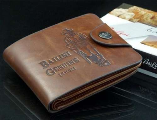 Men's Classic Leather Pockets Credit/ID Cards Holder Purse Wallet