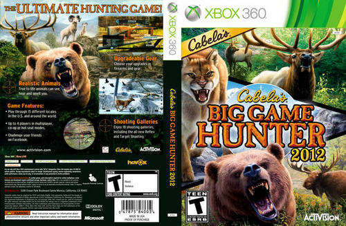 CABELO'S BIG GAME HUNTER 2012 XBOX 360