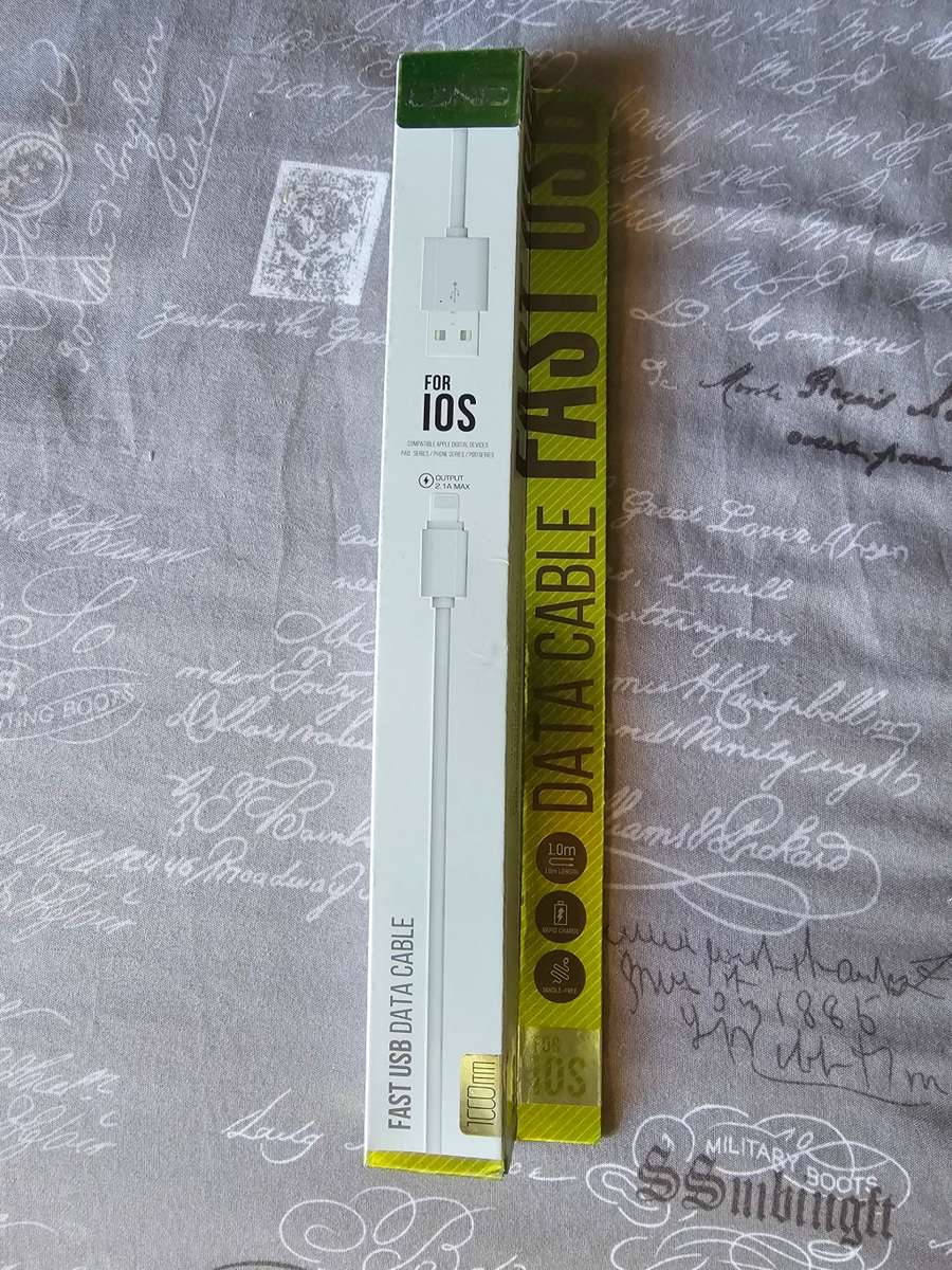 IOS FAST CHARGE CABLE 5 PER SALE ONE PRICE FOR ALL 5 BARGAIN NOT TO BE REPEATED!