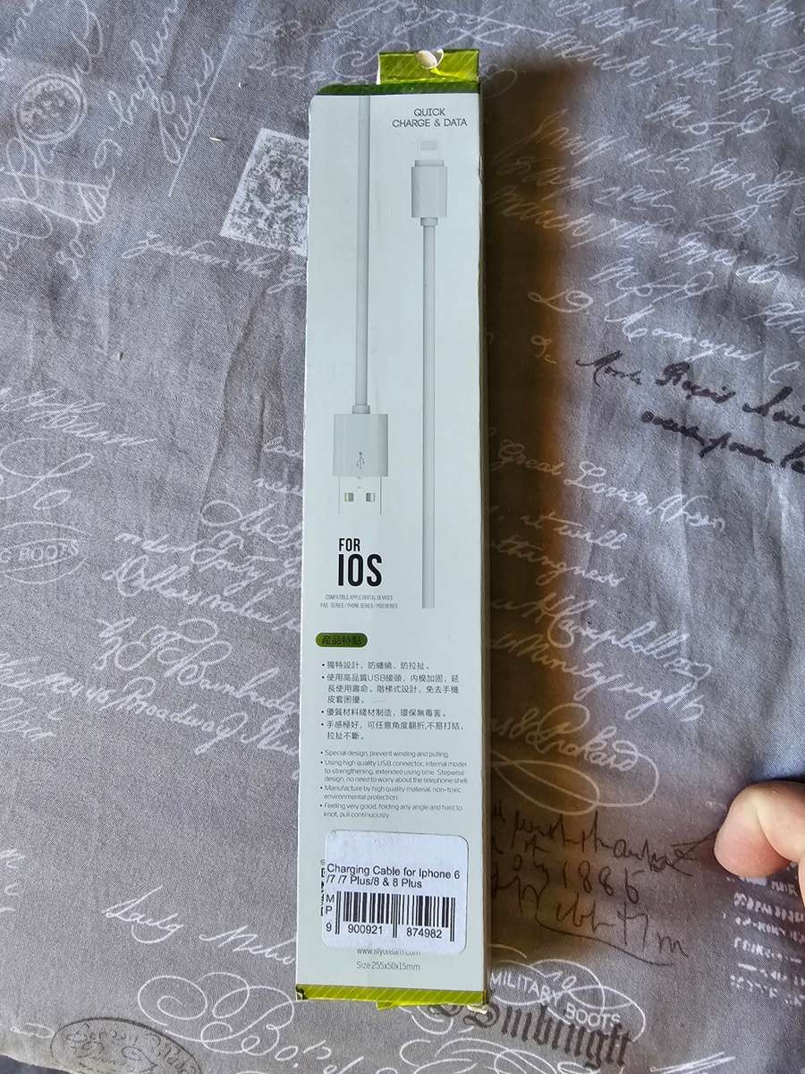 IOS FAST CHARGE CABLE 5 PER SALE ONE PRICE FOR ALL 5 BARGAIN NOT TO BE REPEATED!