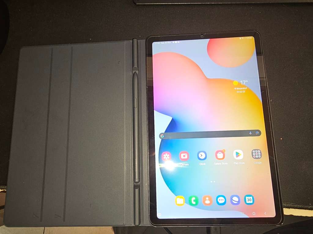 SAMSUNG TAB S6 LITE! BARGAIN LAST ONE GOOD AS NEW IMAGES! SCREEN PROTECTOR!2 WEEKS OLD!BOXED!