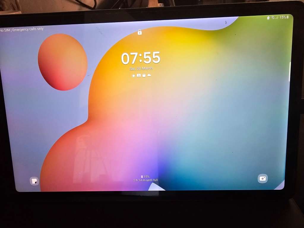 SAMSUNG TAB S6 LITE! BARGAIN LAST ONE GOOD AS NEW IMAGES! SCREEN PROTECTOR!2 WEEKS OLD!BOXED!