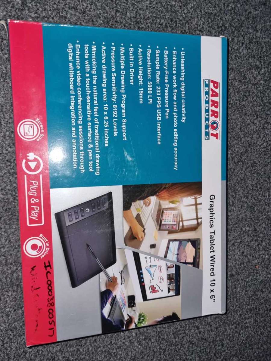 PARROT GRAPHICS TABLET WIRED 10X6