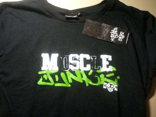 MUSCLE JUNKIE T-SHIRT SIZE MEDIUM