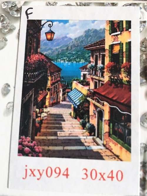 5D DIY FULL DRILL DIAMOND PAINTING BY NUMBER - SPANISH VALLEY WITH SEA VIEW