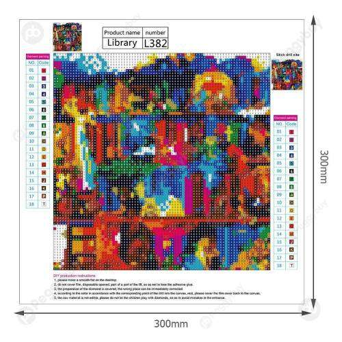 5D DIY FULL DRILL DIAMOND PAINTING BY NUMBER - FANTASY BOOKS