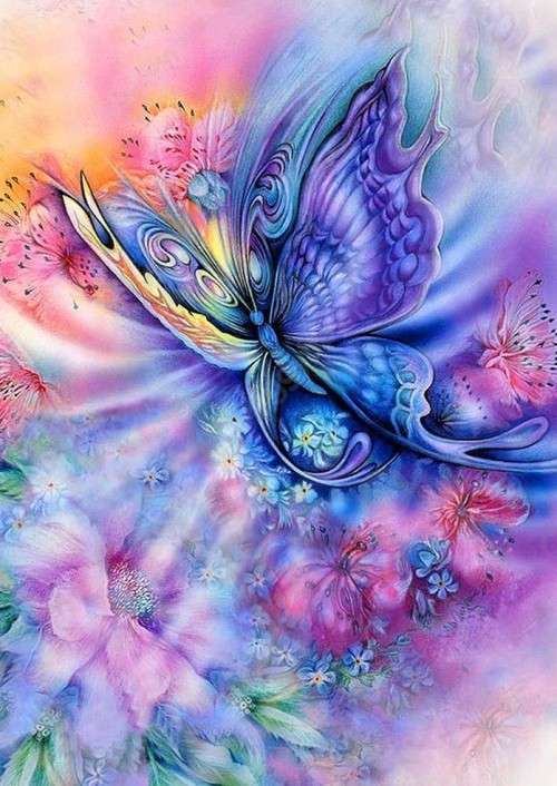 5D DIY FULL DRILL DIAMOND PAINTING BY NUMBER - BUTTERFLY BEAUTY